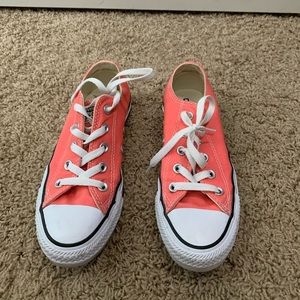 Peach colored converse